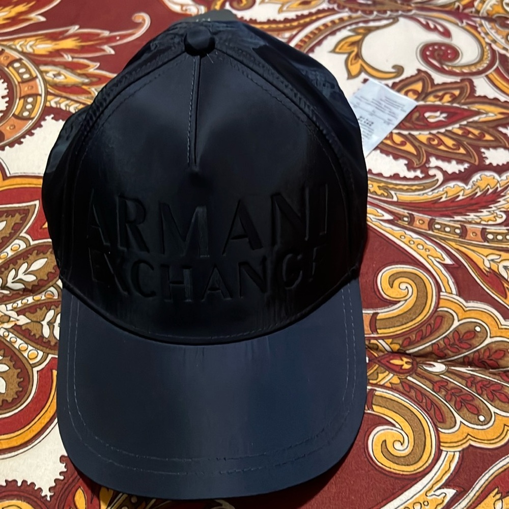 Armani Exchange silky blue Hat o/s- unisex